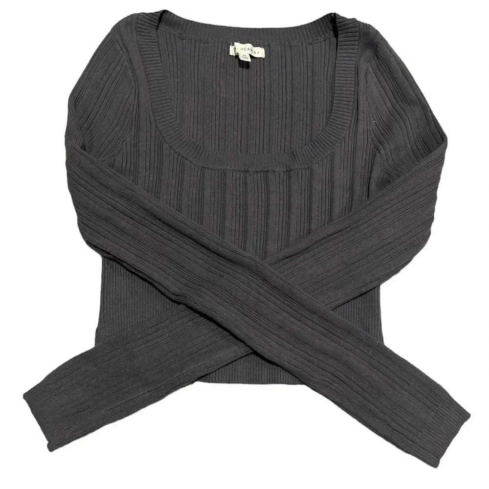 LA Hearts Crop Sweater - Size XS